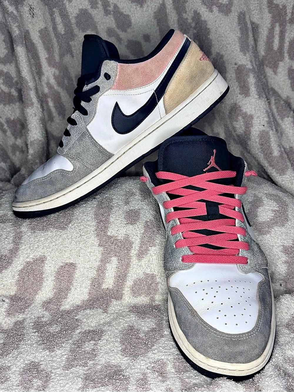 Jordan Air Jordan 1 Low Men's Sneakers US 13 Gray & White